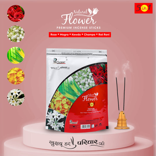 Natural Flower 5 in 1 Incense Sticks
